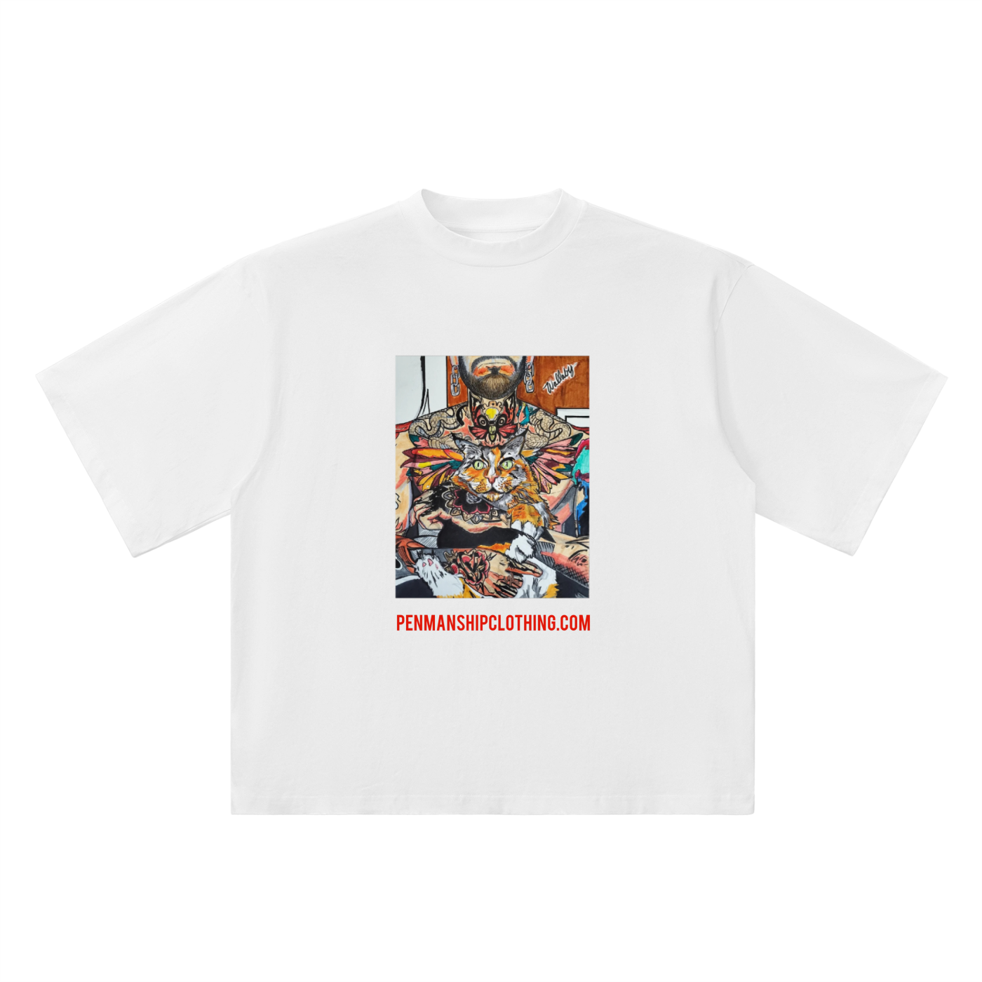 Penmanship,Clothing,Streetwear,Kool,Kat,Drop,Sleeve,Oversized,Tshirt