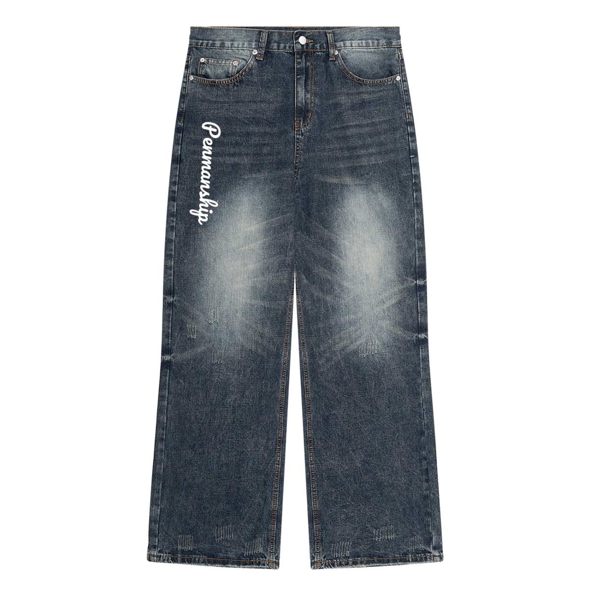 Mens,Denim,Penmnaship,Pants