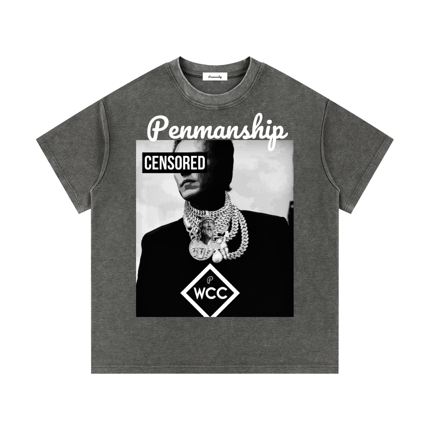 Penmanship Mineral Wash Waffle Knit T-Shirt