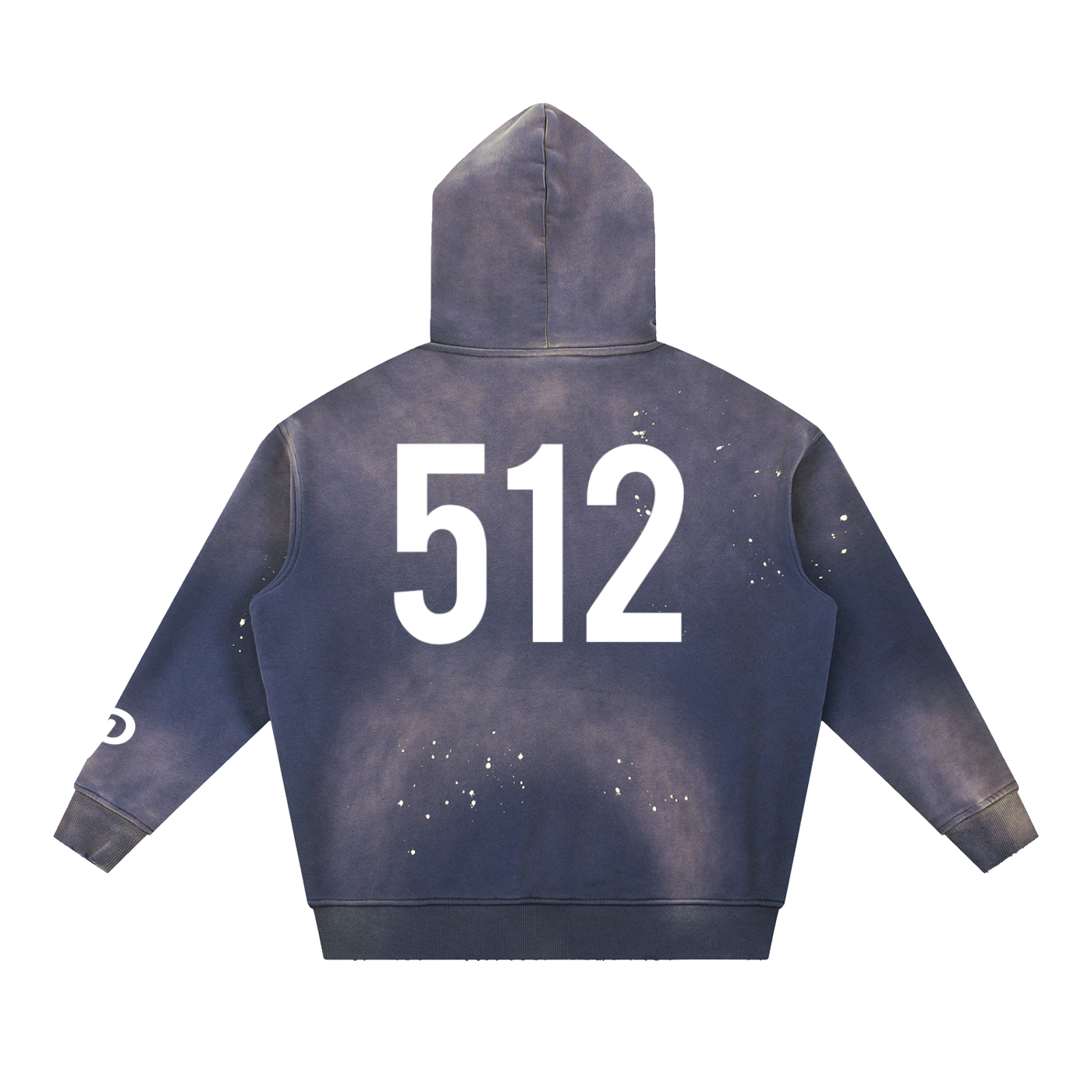 Penmanship Vintage Washed Frayed Fleece Hoodie