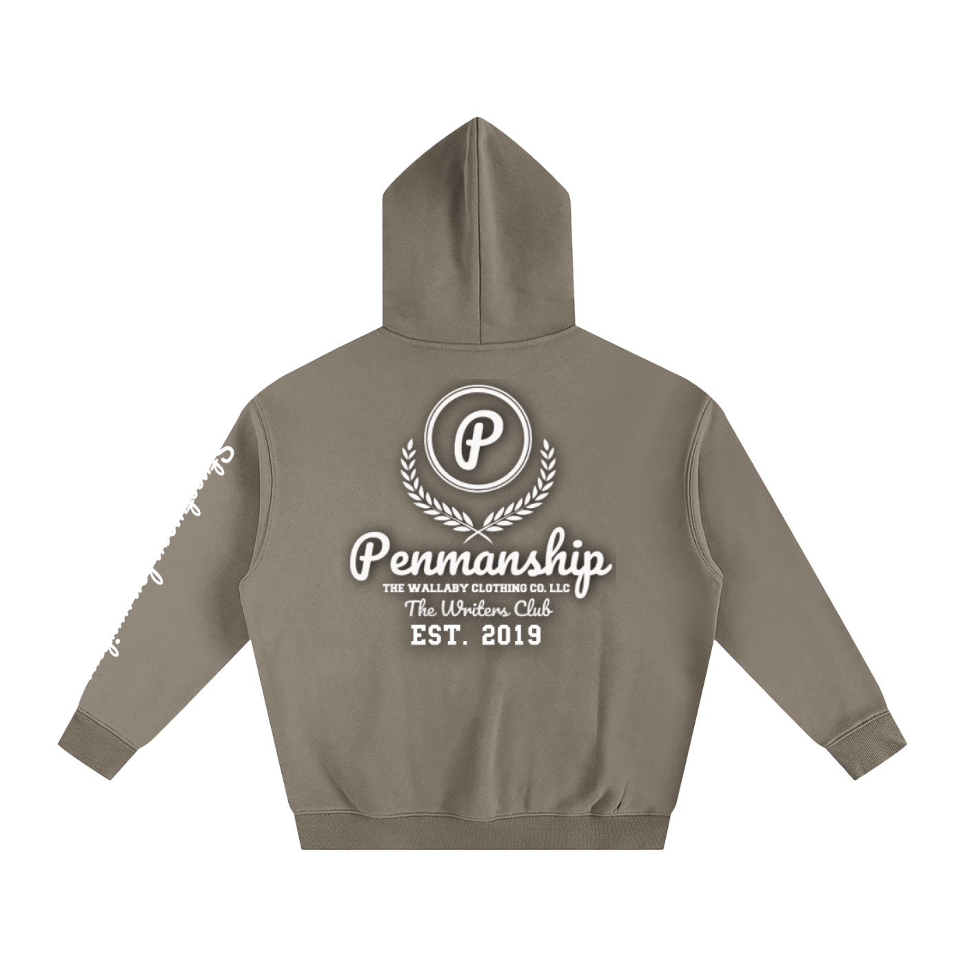 Penmanship Oversize Fleeced Hoodie