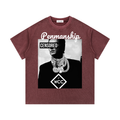 Penmanship Mineral Wash Waffle Knit T-Shirt