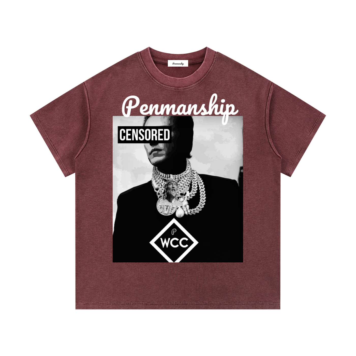 Penmanship Mineral Wash Waffle Knit T-Shirt