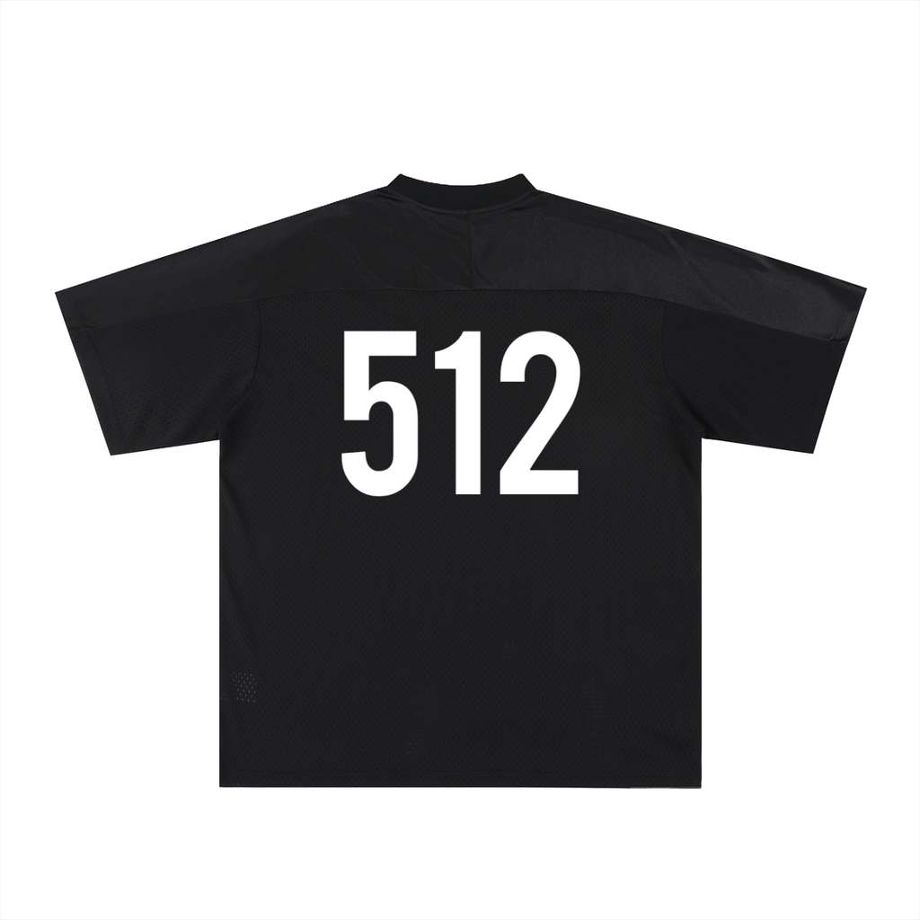 Penmanship Oversized Mesh V-Neck Soccer Jersey