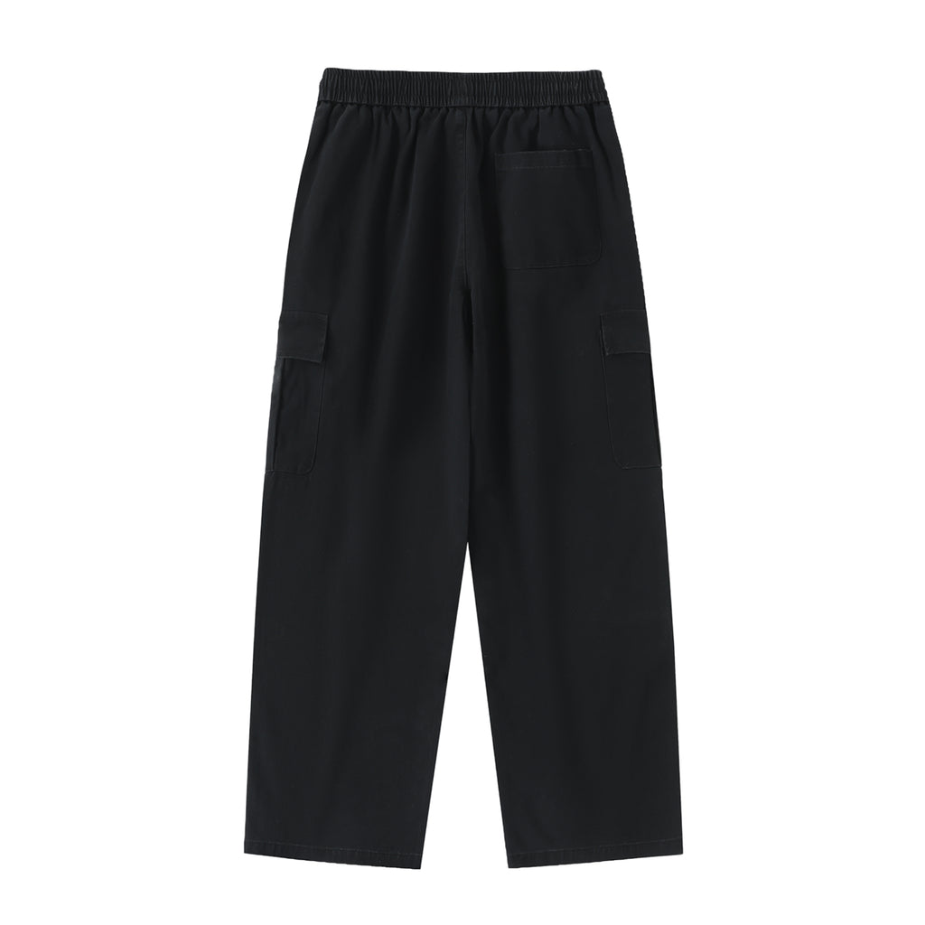 Penmanship Drawstring Waist Straight-Leg Cargo Pants