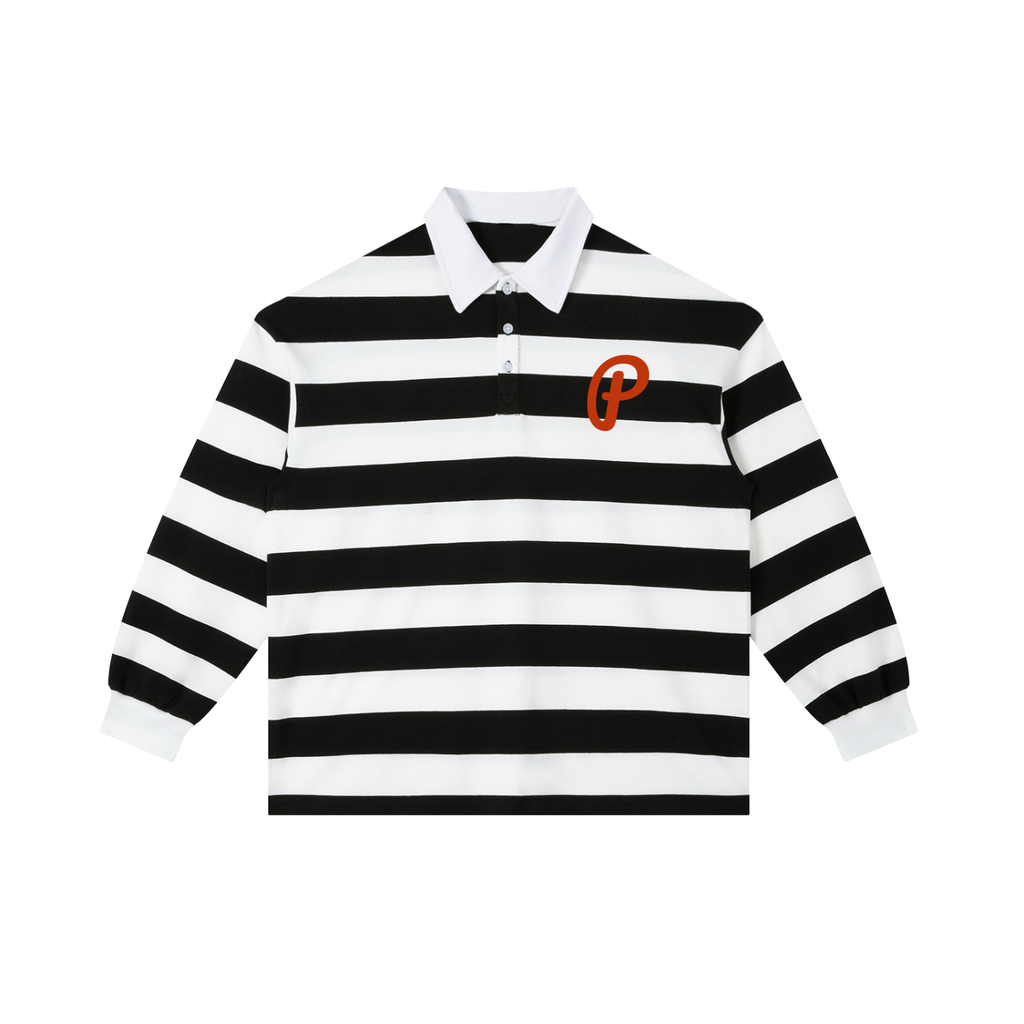 Penmanship Color Block Stripe Polo Shirt