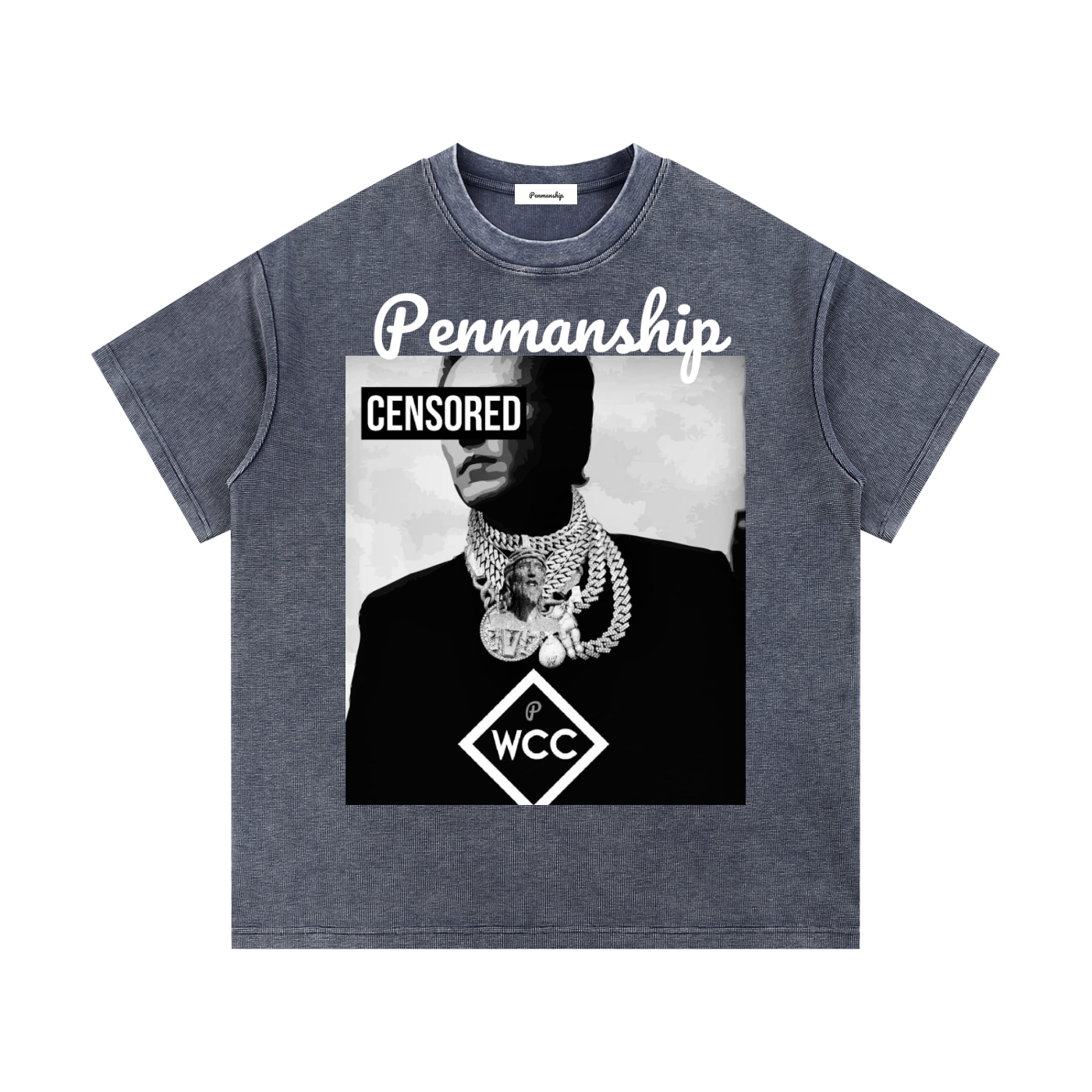 Penmanship Mineral Wash Waffle Knit T-Shirt