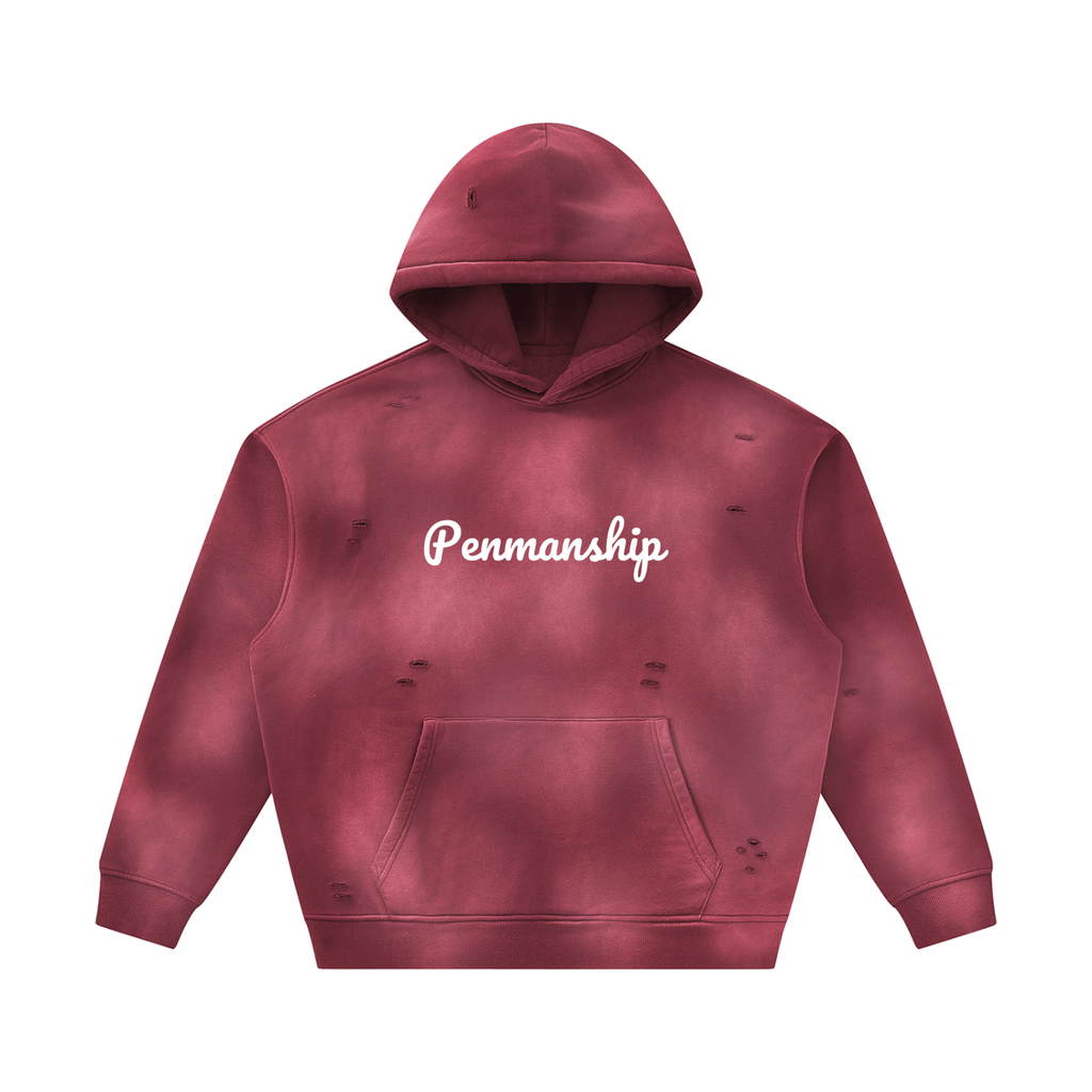 Penmanship,Sunfaded,Frayed,Hoodie