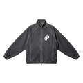 Penmanship Unisex Vintage Wash Full Zip Mesh Jacket