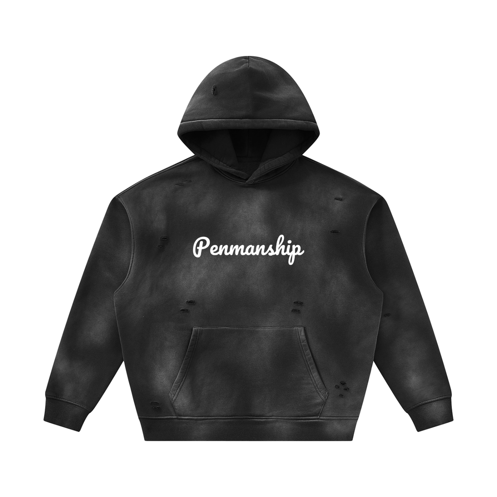 Penmanship,Sunfaded,Frayed,Hoodie