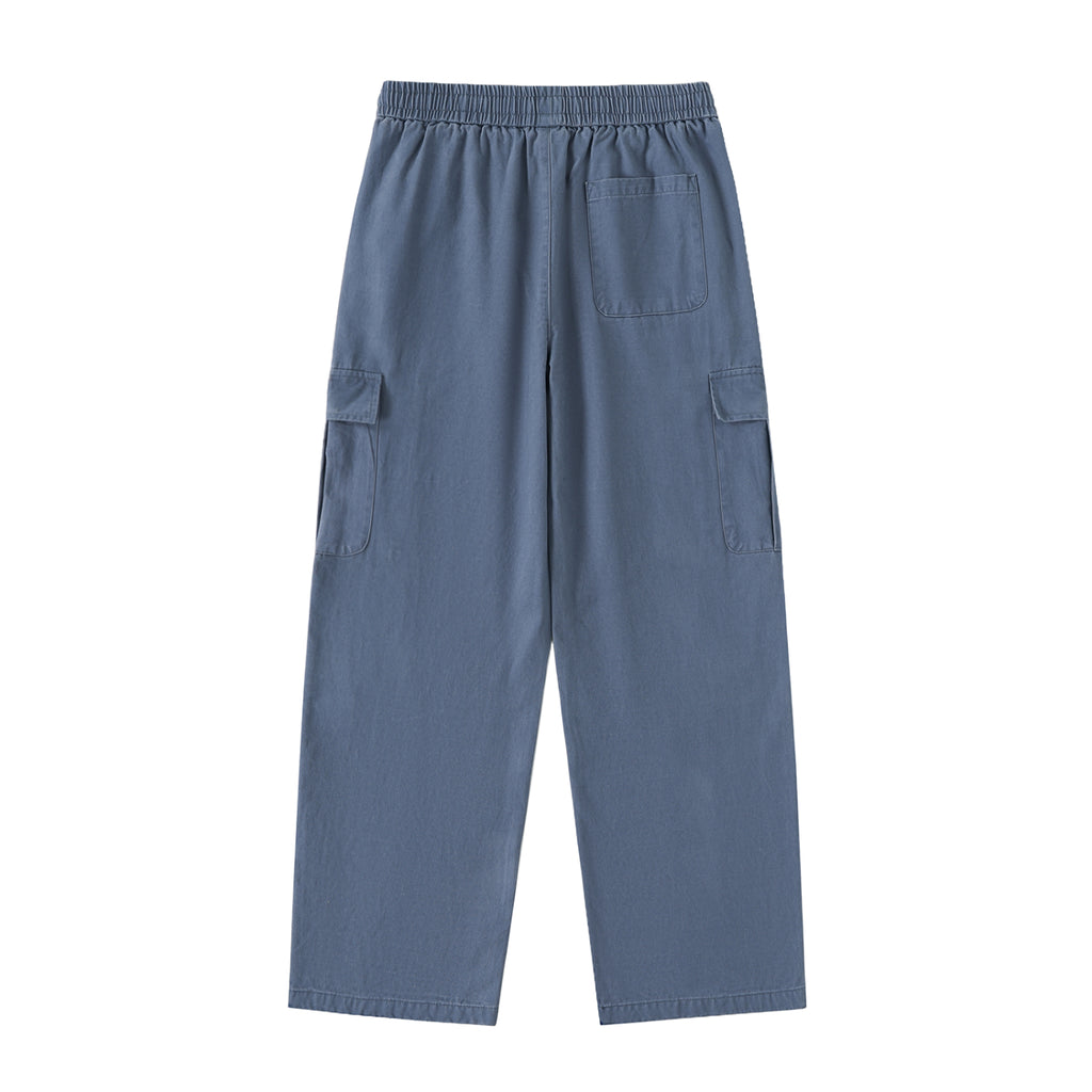 Penmanship Drawstring Waist Straight-Leg Cargo Pants
