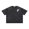 Penmanship Mineral Wash Boxy Cotton T-Shirt