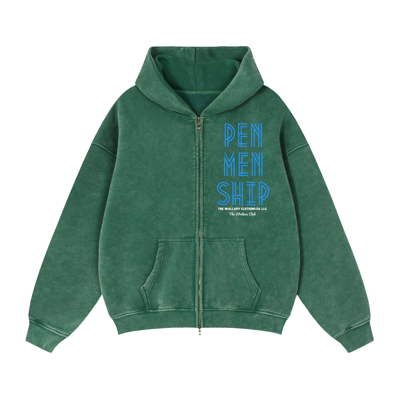 Zip-Through Boxy Fleece Hoodie