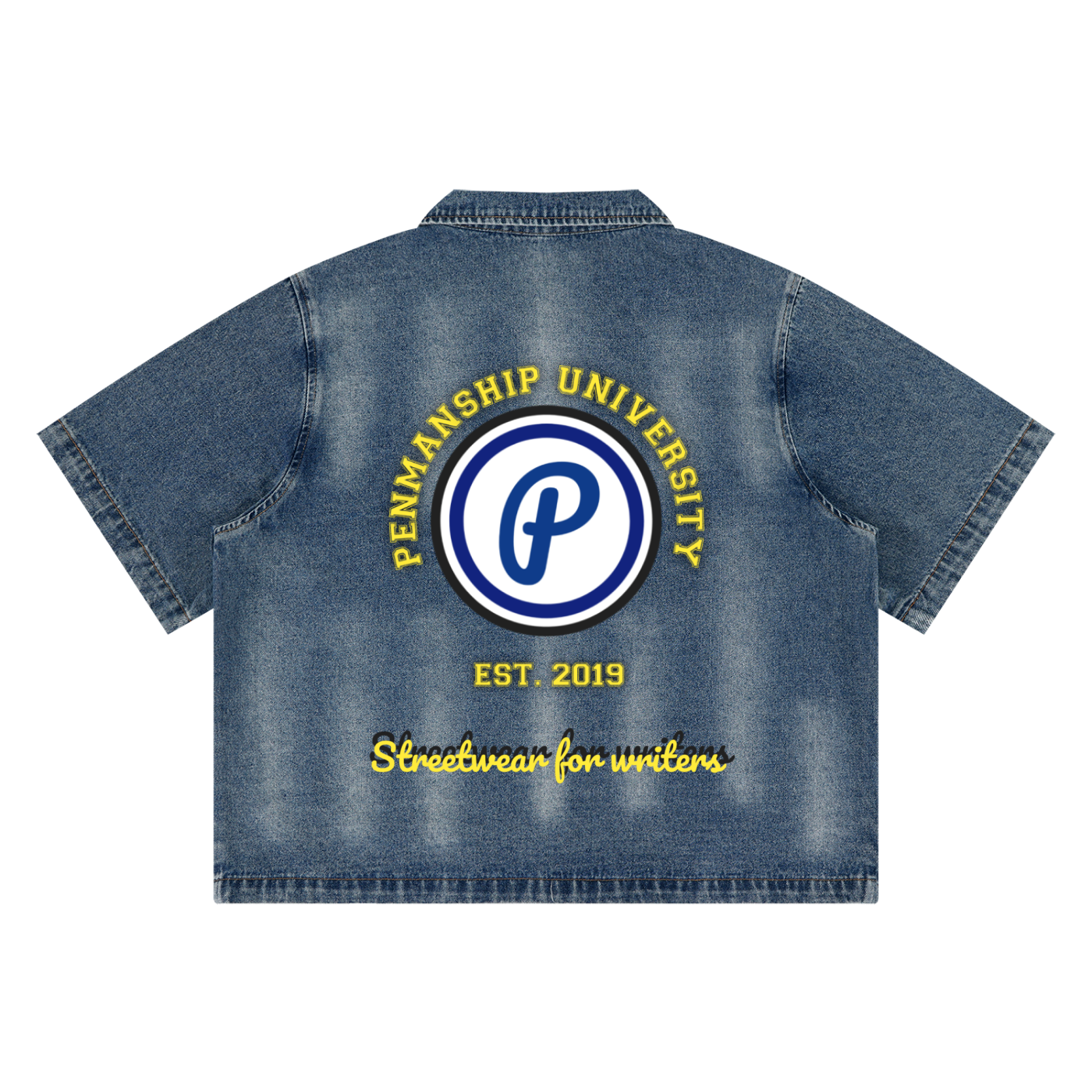 Penmanship,Streetwear,Denim,Shirt