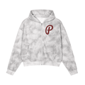 Penmanship Dirty Washed Zip-Up Fleece Hoodie