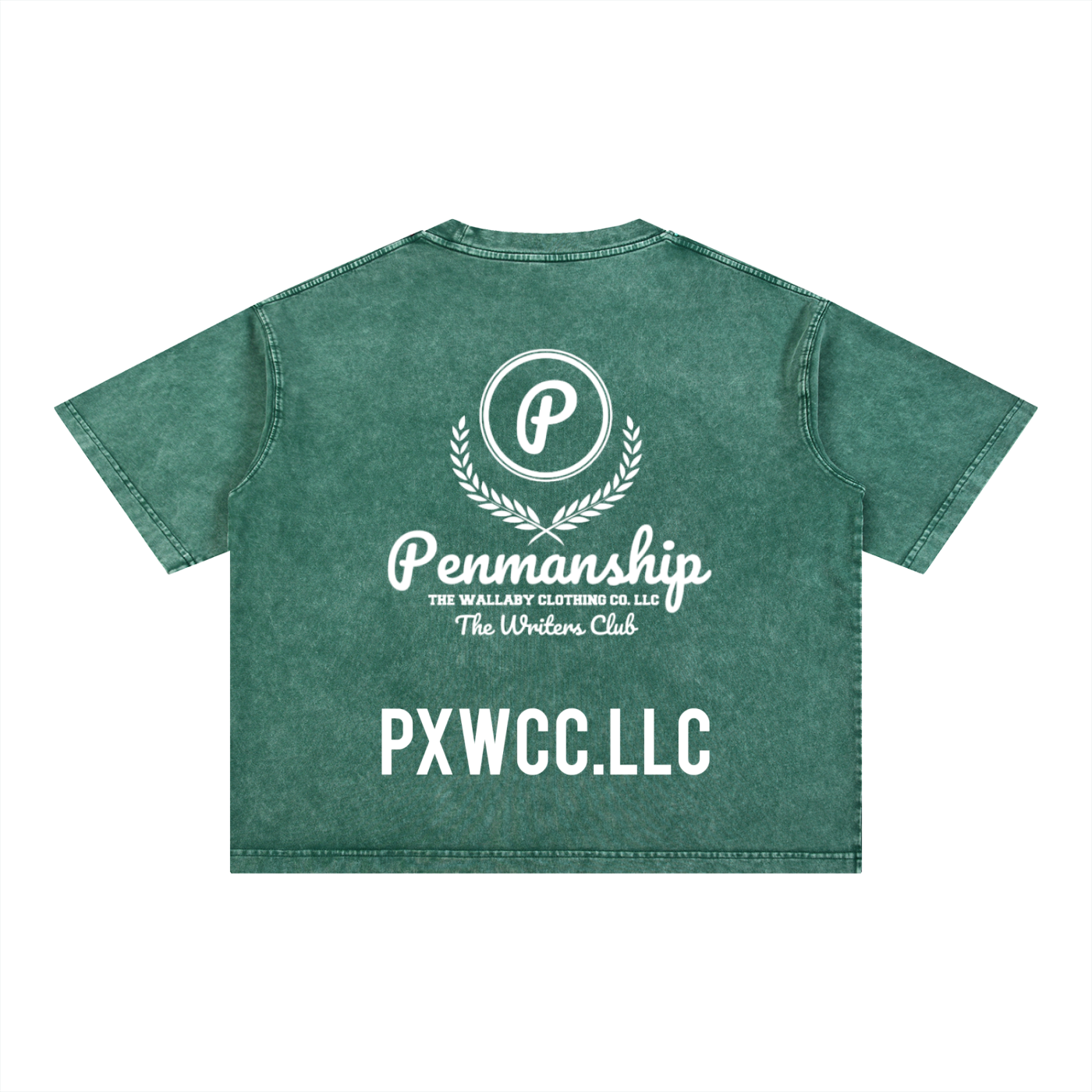 Penmanship Mineral Wash Boxy Cotton T-Shirt