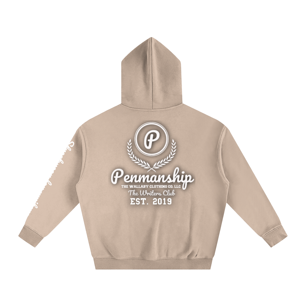 Penmanship Oversize Fleeced Hoodie