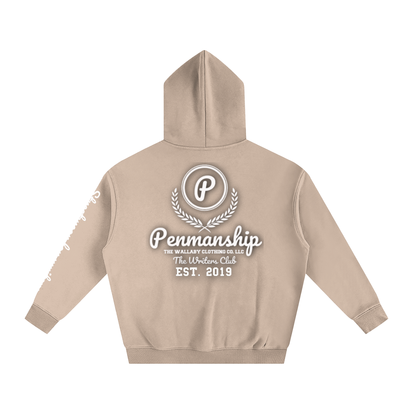 Penmanship Oversize Fleeced Hoodie