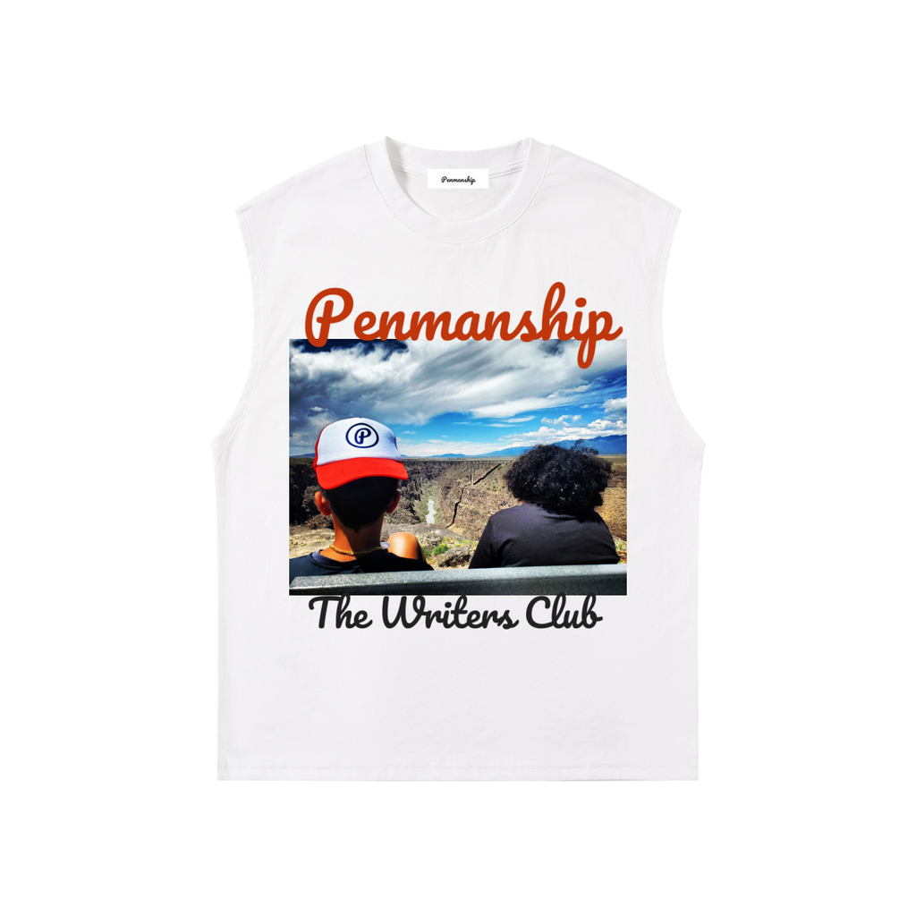 Penmanship Quick-Dry Kids' Graphic  Tank Top