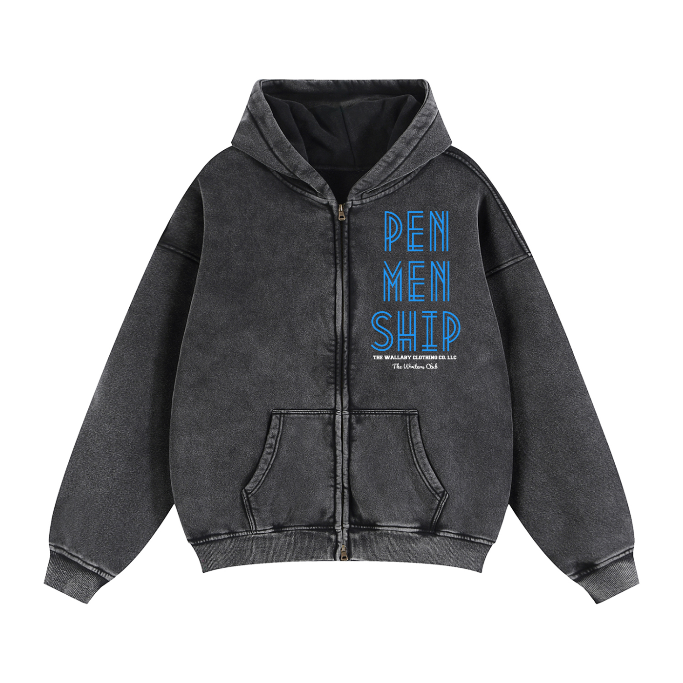 Zip-Through Boxy Fleece Hoodie