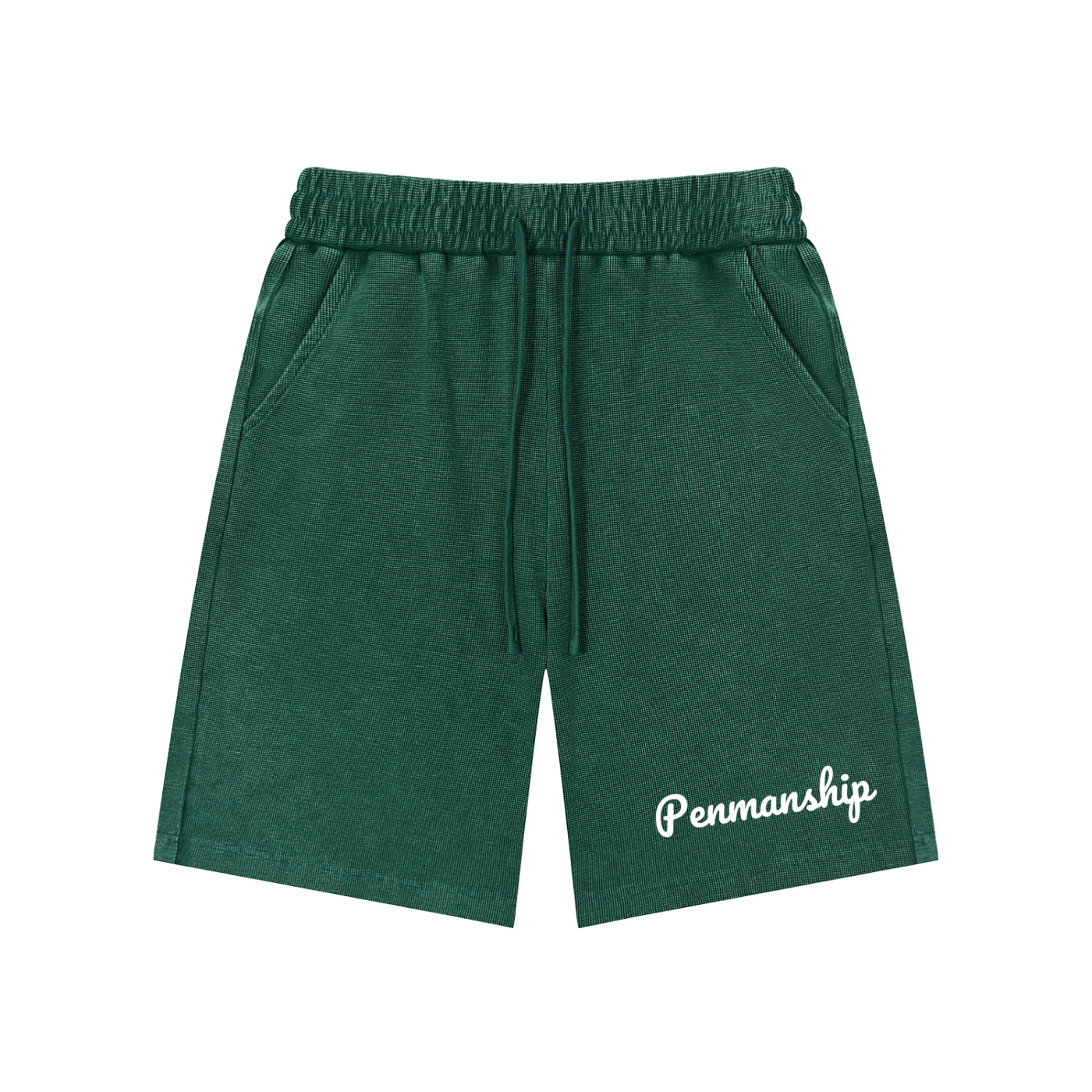 Penmanship Mineral Wash Waffle Knit Shorts