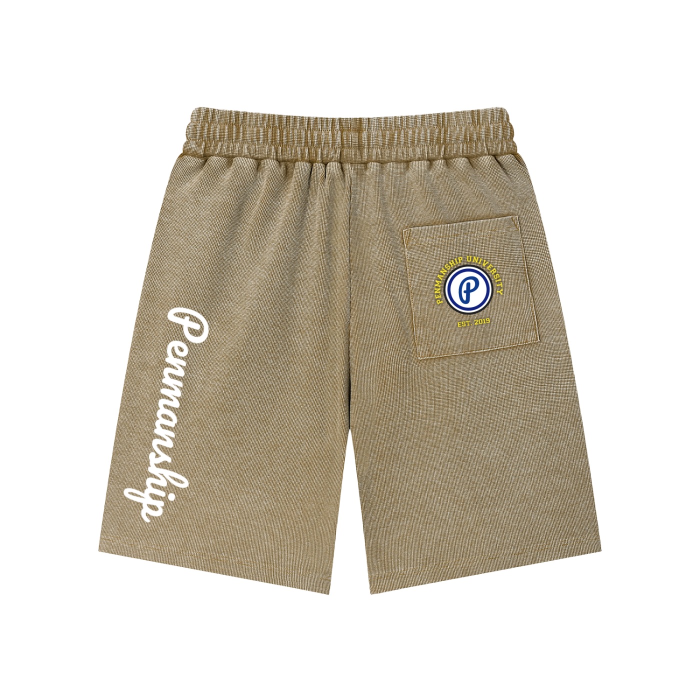 Penmanship Mineral Wash Waffle Knit Shorts