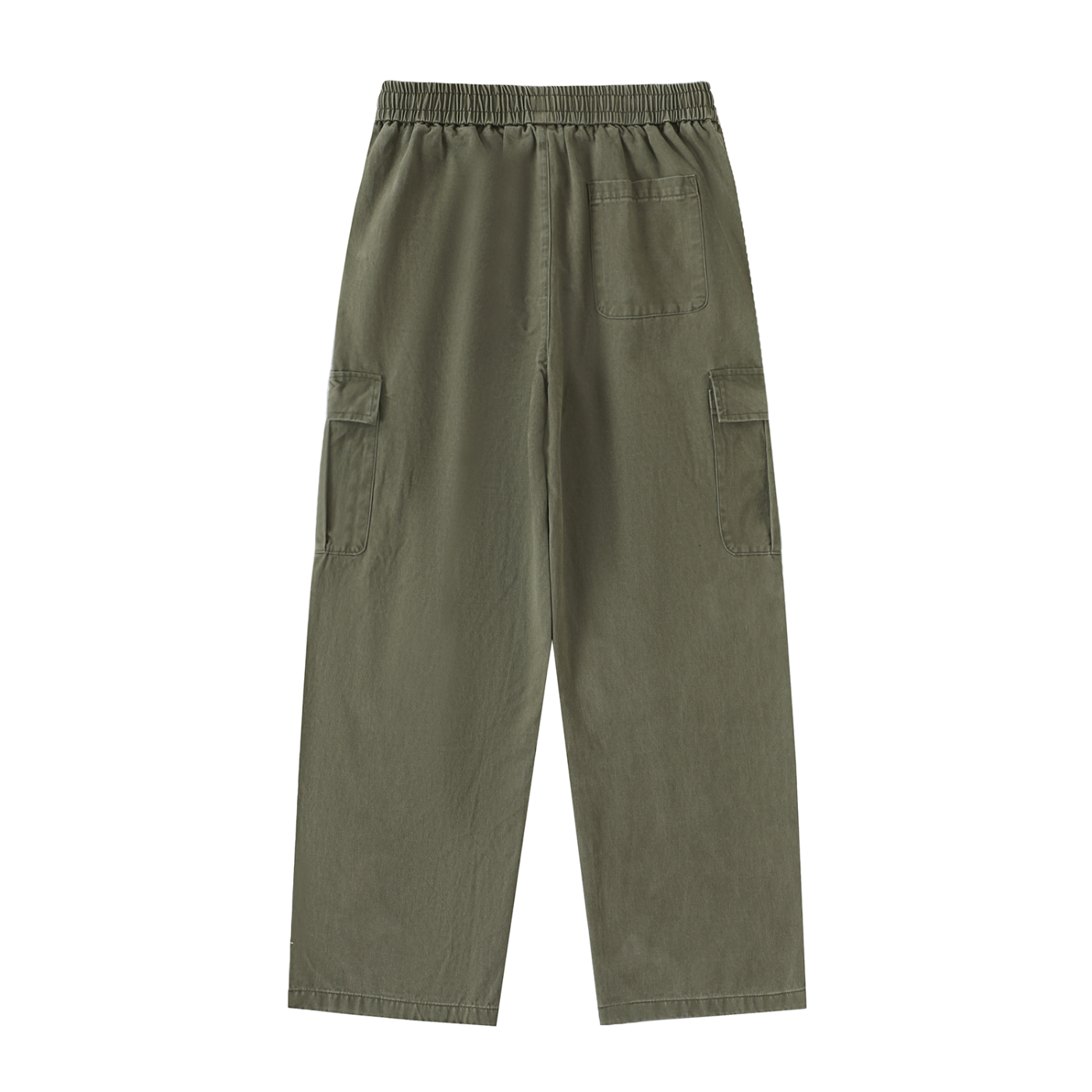 Penmanship Drawstring Waist Straight-Leg Cargo Pants