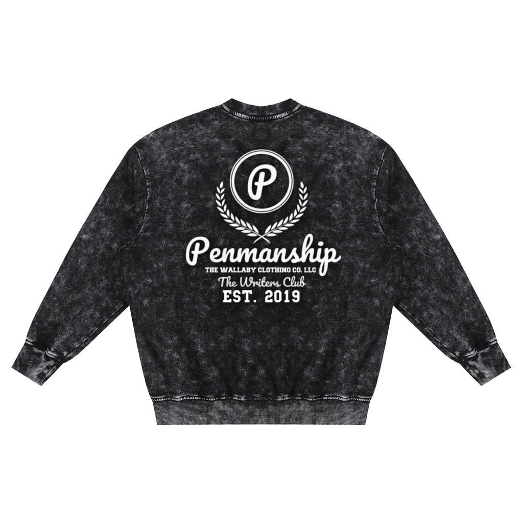Snow Washed Hand-Frayed Sweatshirt