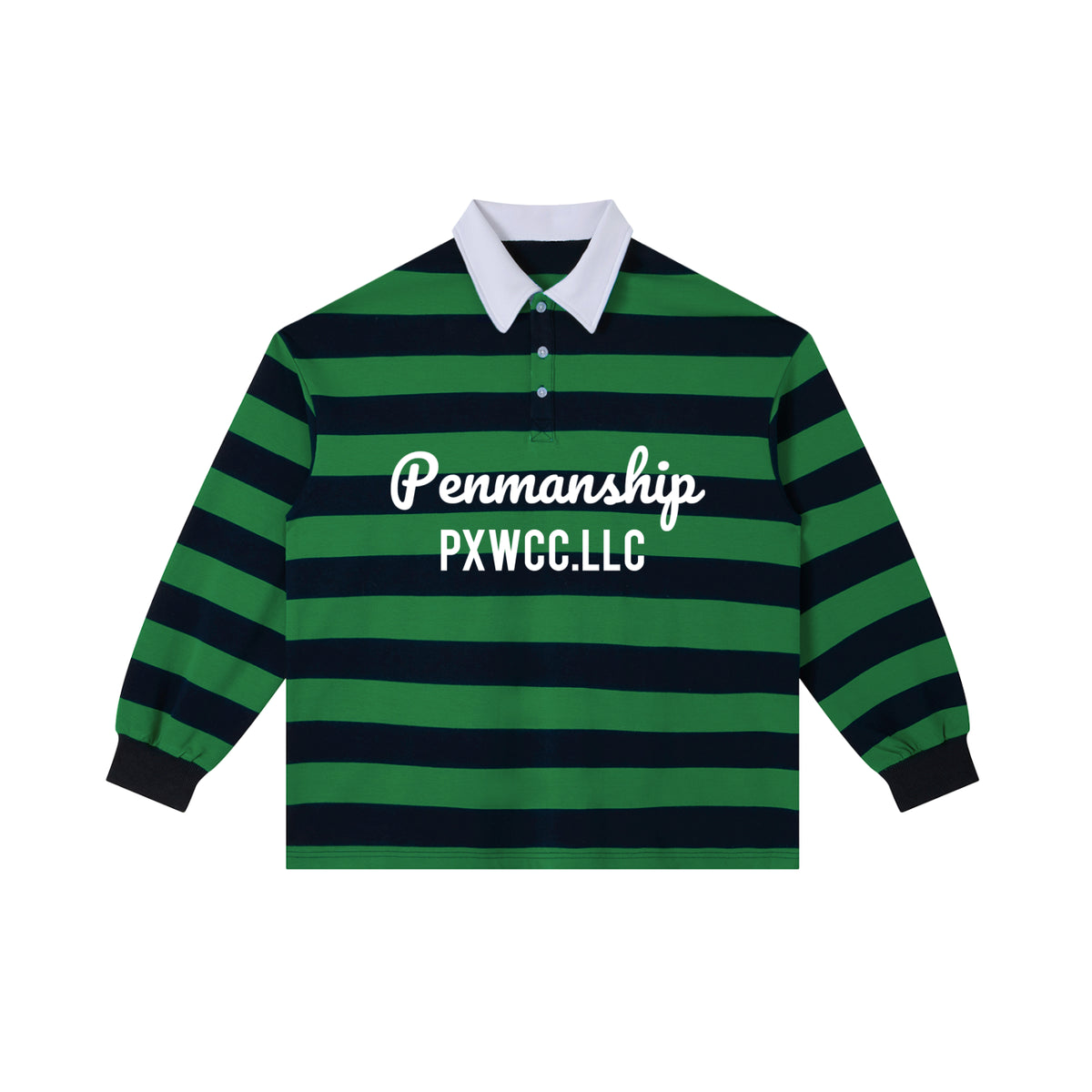 Penmanship Color Block Stripe Polo Shirt