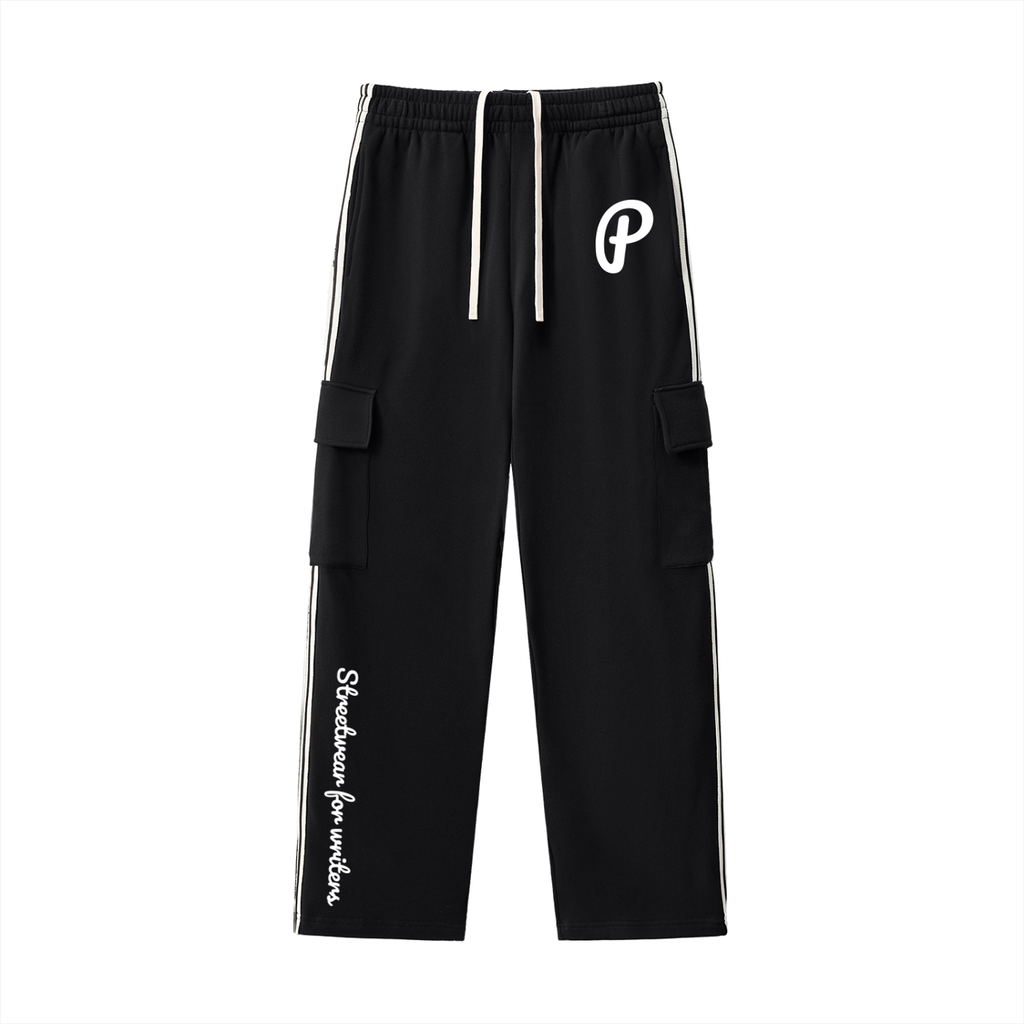 Penmanship Stripe Straight-Leg Pants