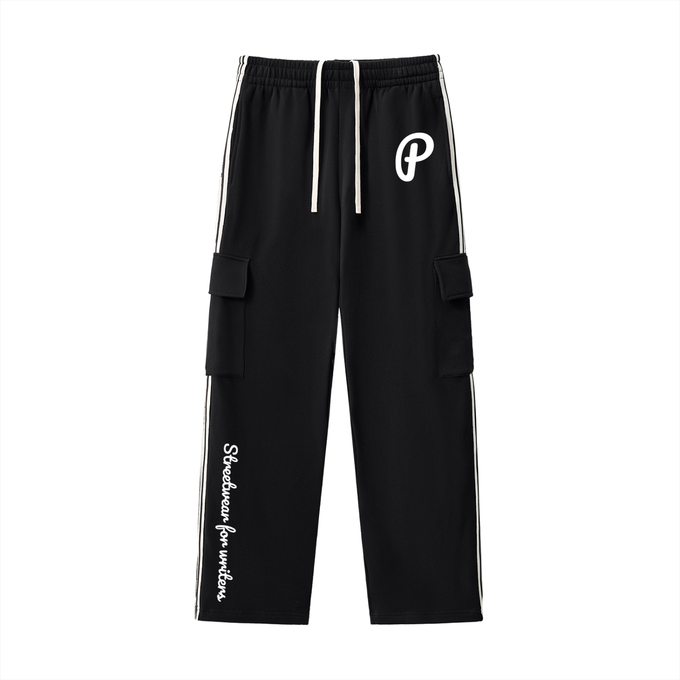 Penmanship Stripe Straight-Leg Pants