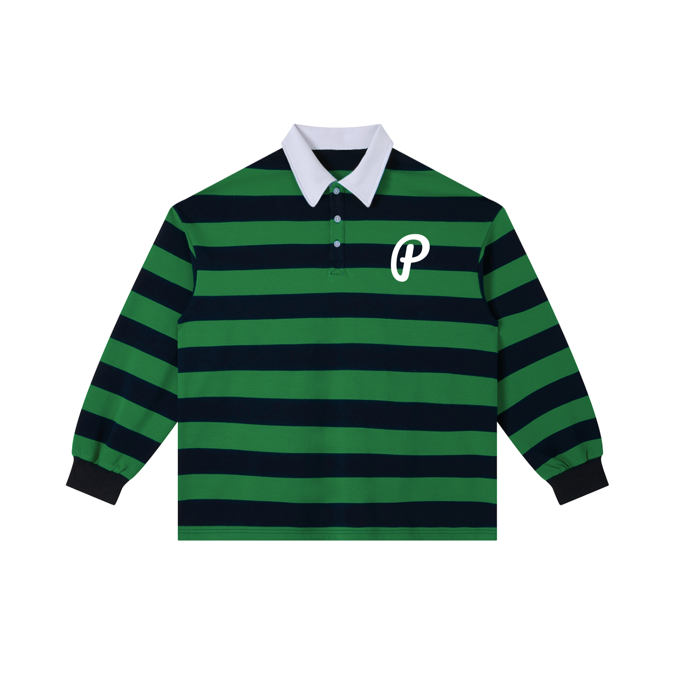 Penmanship Color Block Stripe Polo Shirt