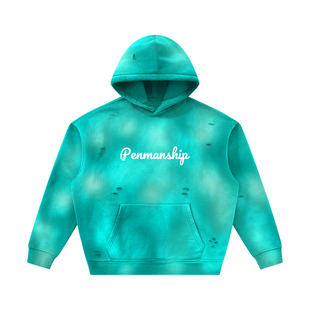 Penmanship,Sunfaded,Frayed,Hoodie