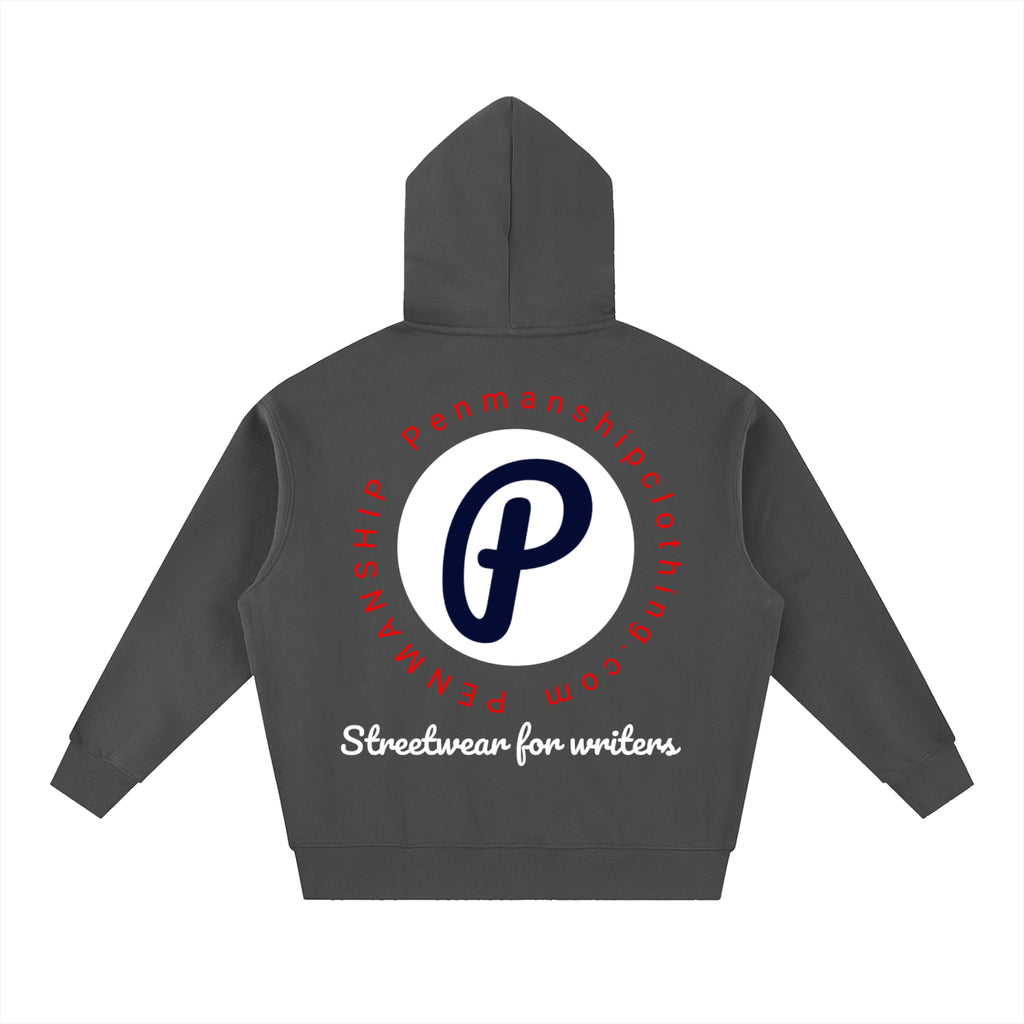 Penmanship censored 101 Essential Oversized Boxy Fit Fleece Hoodie