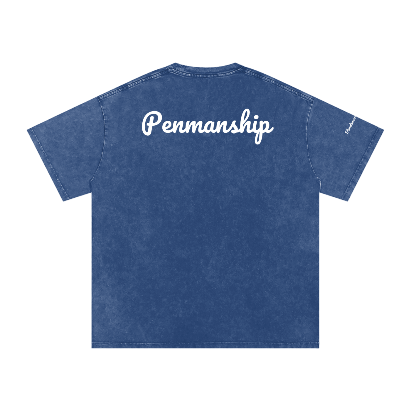Penmanship Snow Washed Oversized Cotton T-Shirt