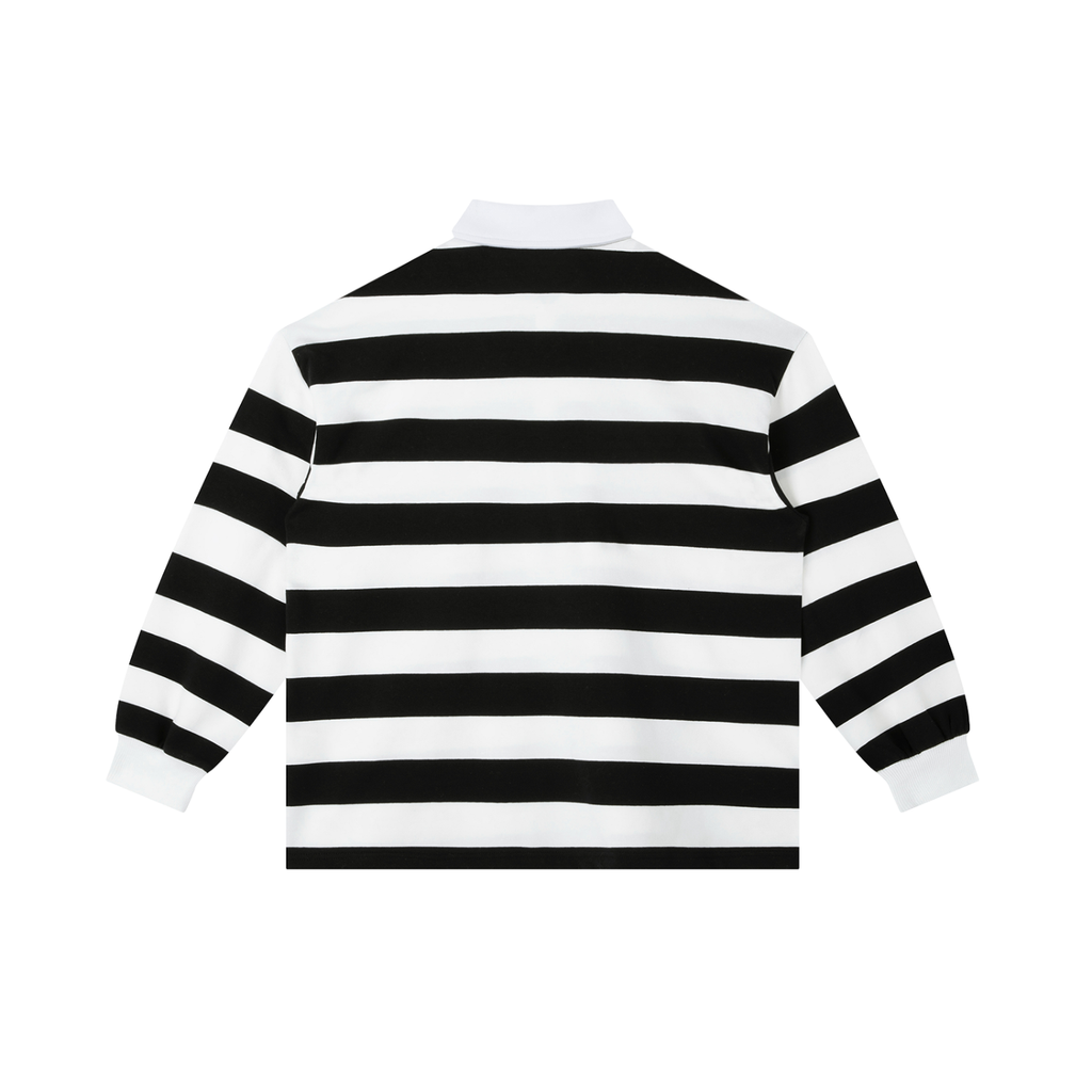 Penmanship Color Block Stripe Polo Shirt
