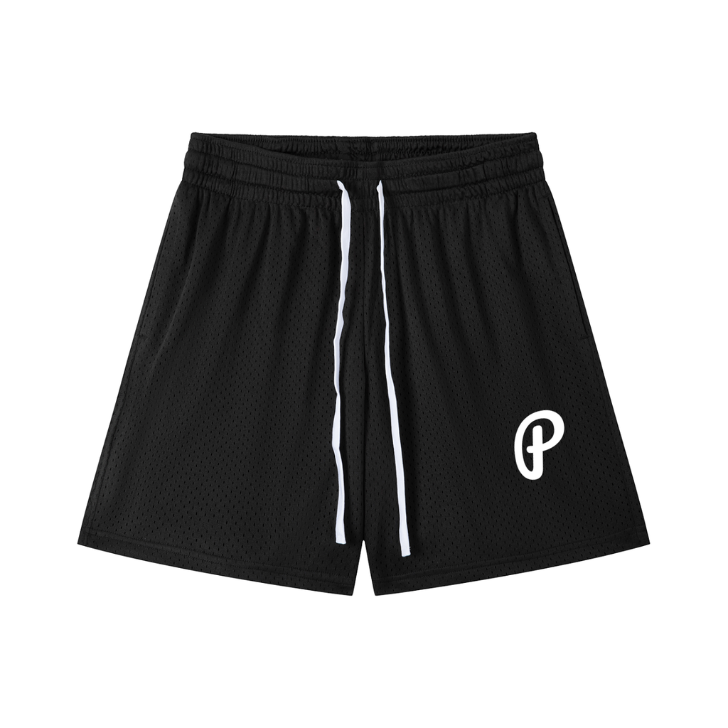 Penmanship Mesh Drawstring Shorts
