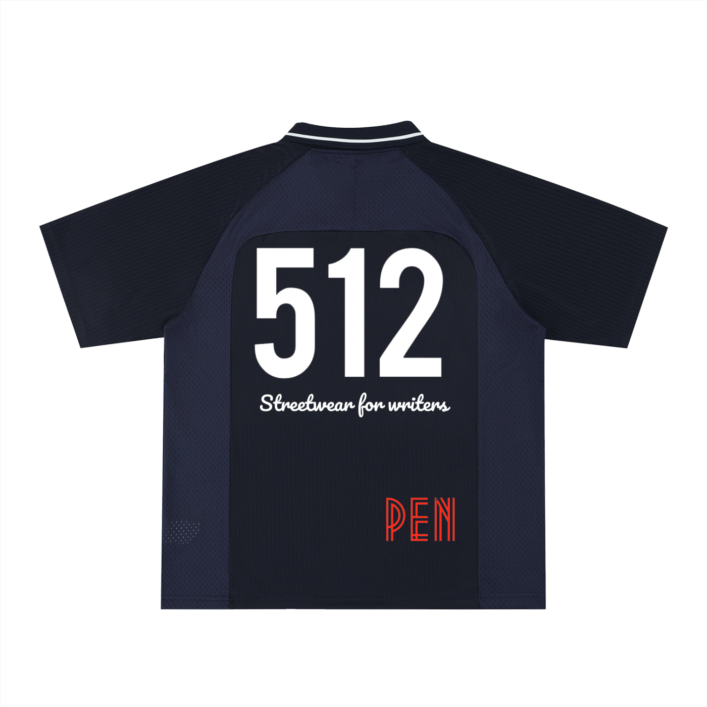 Penmanship Striped V-Neck Soccer Jersey