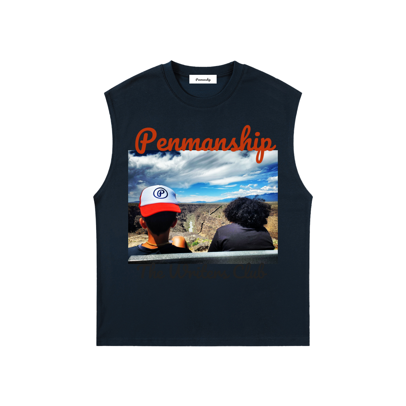 Penmanship Quick-Dry Kids' Graphic  Tank Top