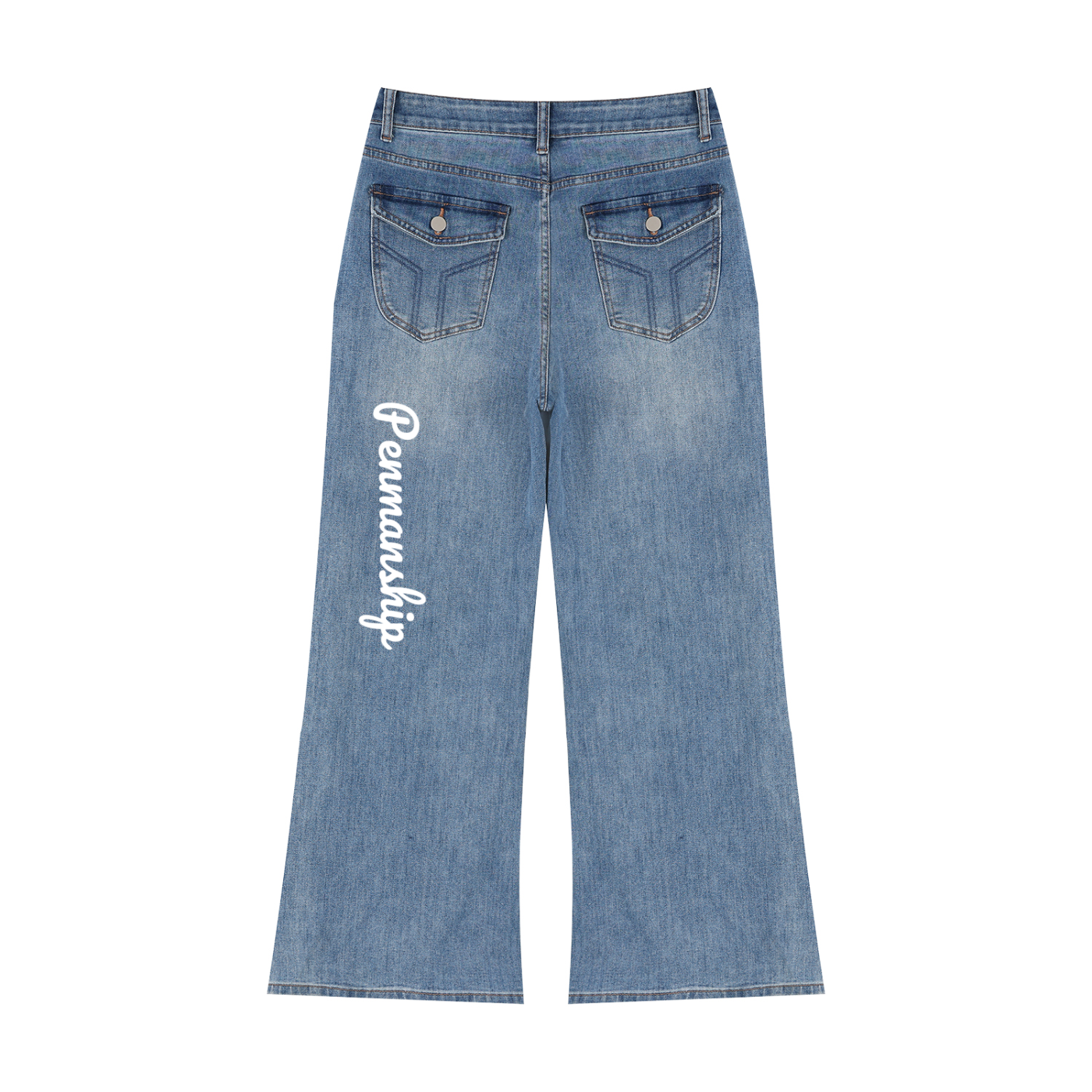 Penmanship Women’s Vintage Wash Wide Leg Jeans