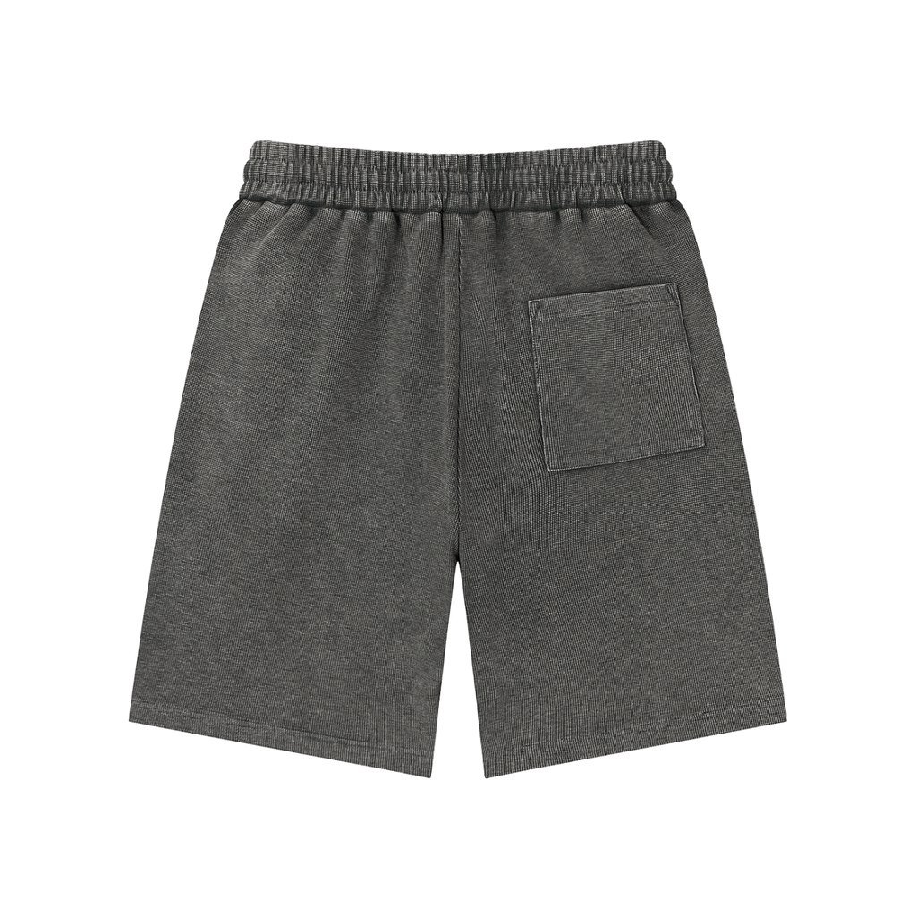 Penmanship Mineral Wash Waffle Knit Shorts