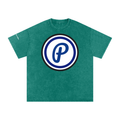 Penmanship Snow Washed Oversized Cotton T-Shirt