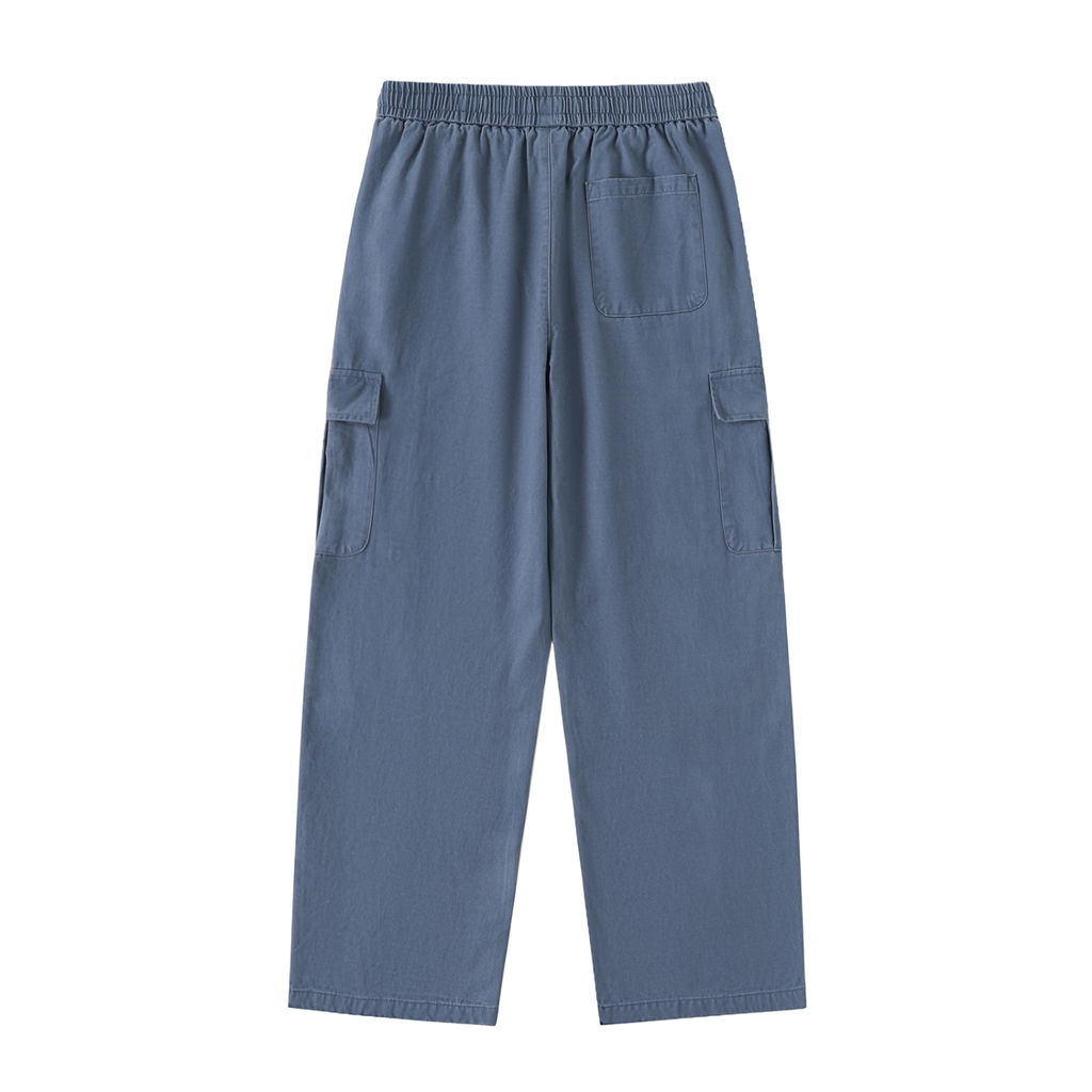 Penmanship Drawstring Waist Straight-Leg Cargo Pants