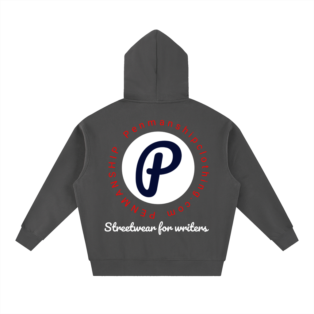 Penmanship censored 101 Essential Oversized Boxy Fit Fleece Hoodie