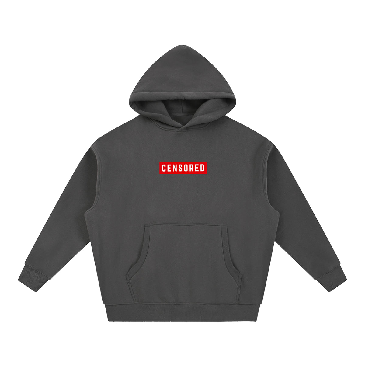 Penmanship censored 101 Essential Oversized Boxy Fit Fleece Hoodie