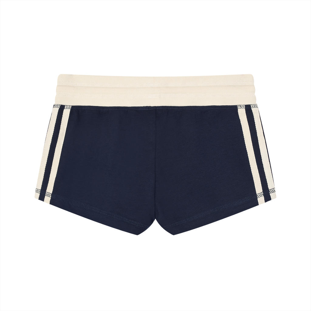 Women's Penmanship Contrast Stripe Track Shorts